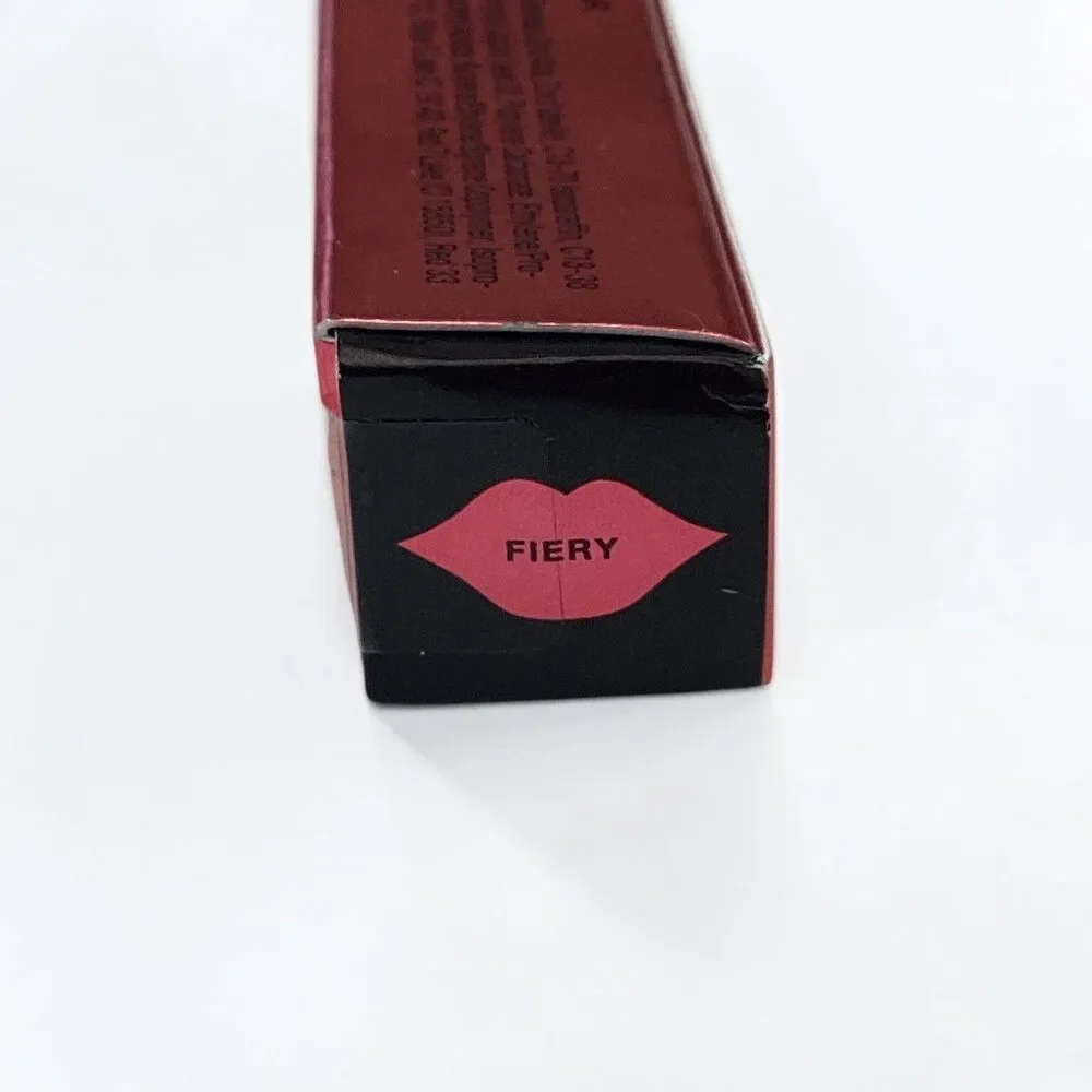 Victoria's Secret Velvet Matte Metallic Liquid Lip Fiery Red 3.1g New in Box